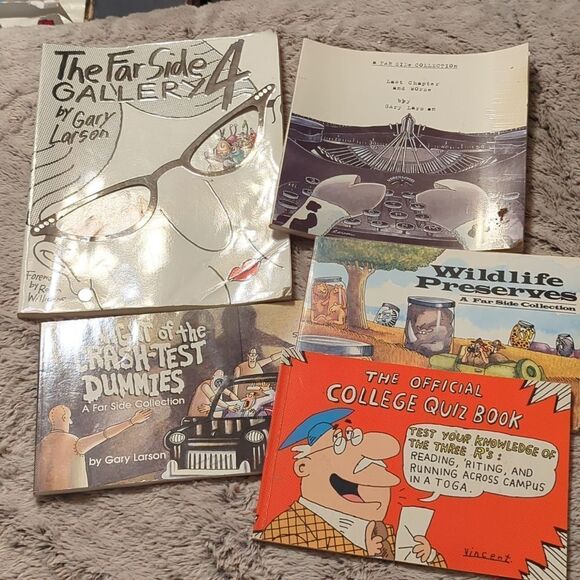 The Far Side collection 4 books by Gary Larson foreword by Robin Williams - Picture 1 of 16